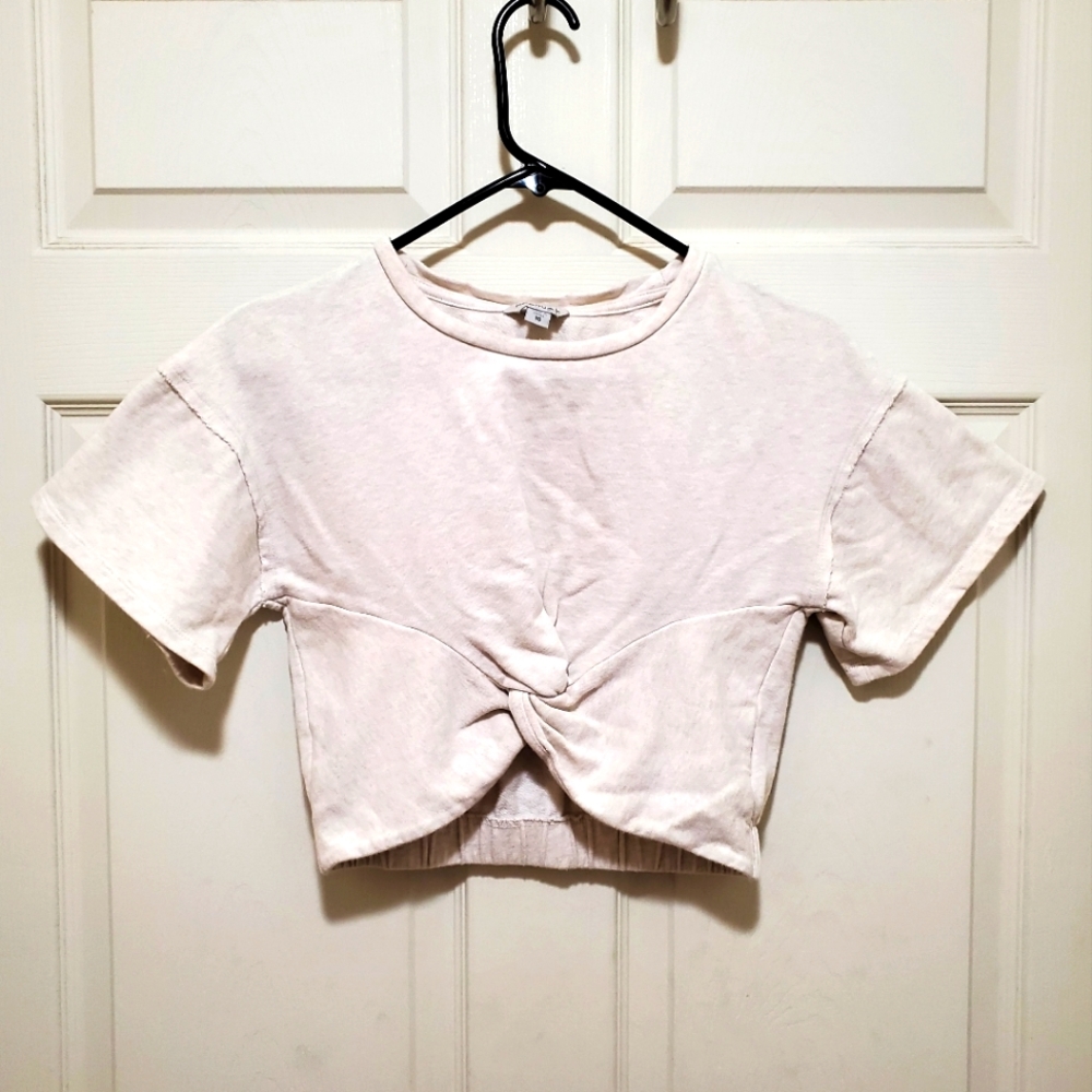 Habitual Girl Twist Top, Beige Brown, Girls Size 10